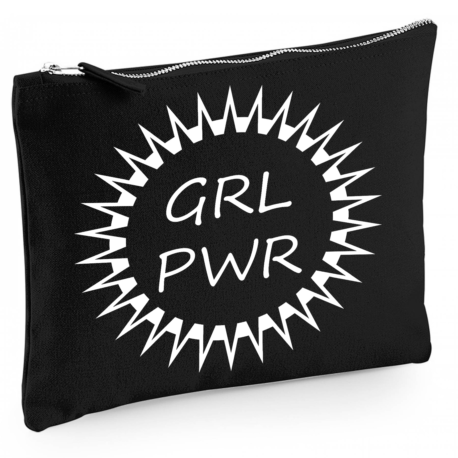 Baumwoll Canvas Kosmetiktasche - Kulturbeutel - Schminktasche Modell: Girl Power