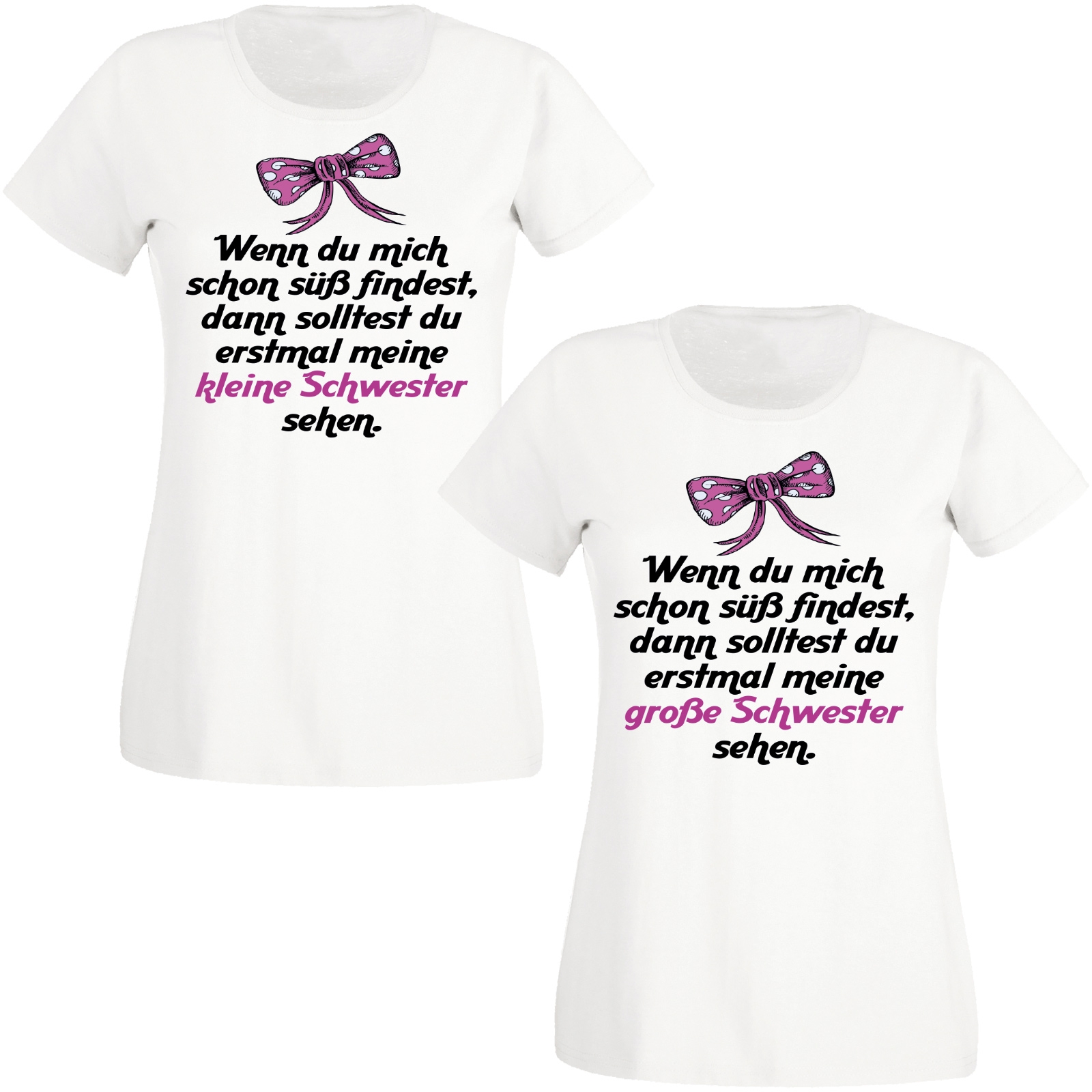 Familienshirts schwarz oder weiß einzeln oder als Set Süß finden  - Onlineshop LieblingsMensch