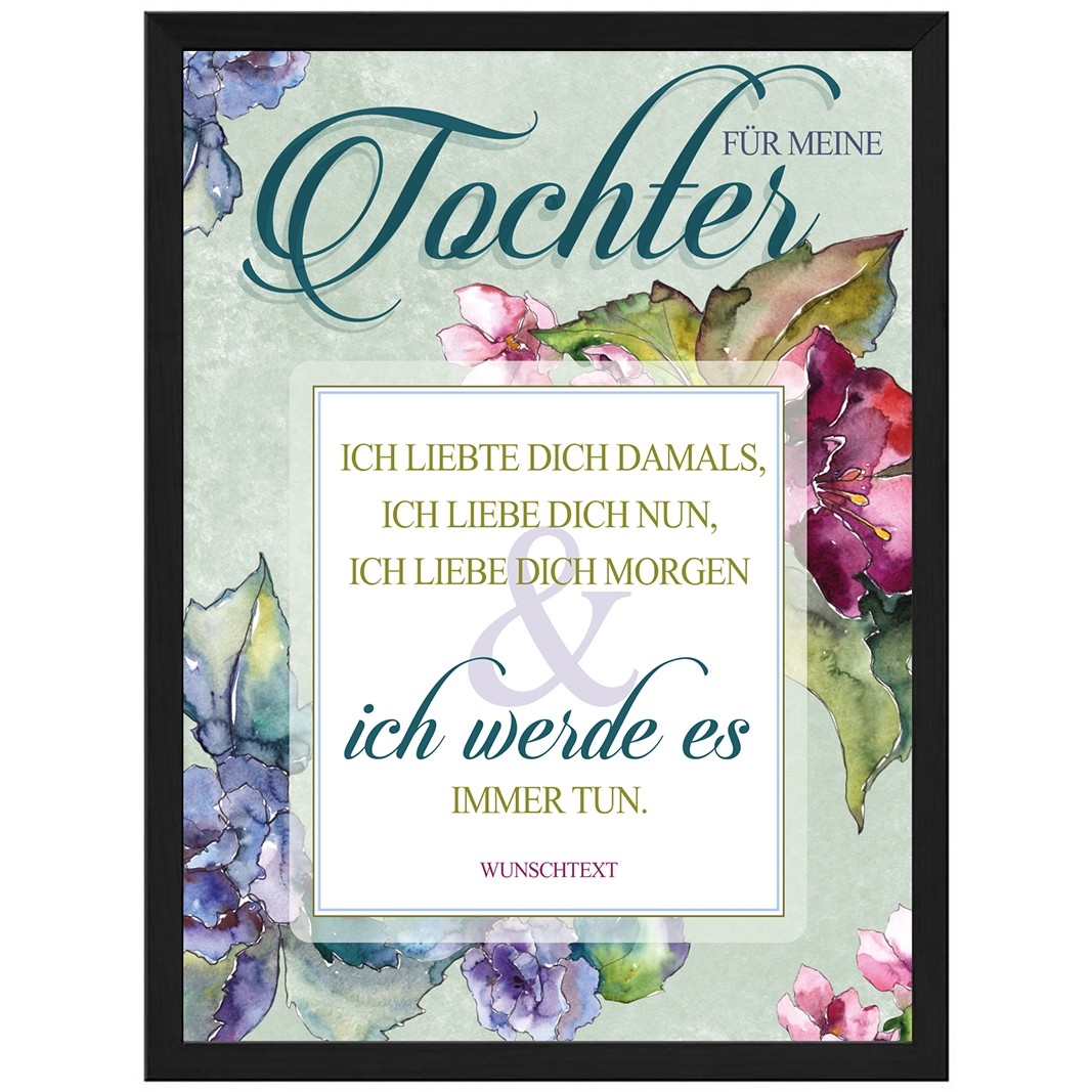 Wandbild: Ich liebte dich damals, ich liebe dich nun ...