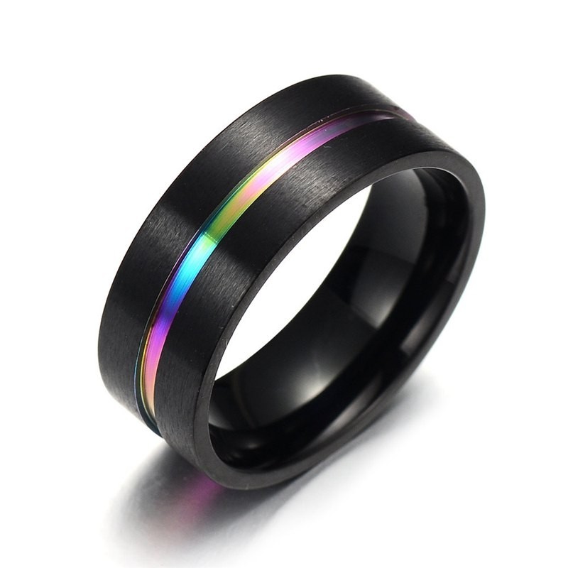 Schwarze Ringe, Titan Eheringe, Titan Schmuck, schwarze und blaue Ringe,  Herrenring, Damen Eheringe, Verlobungsring ORION - .de