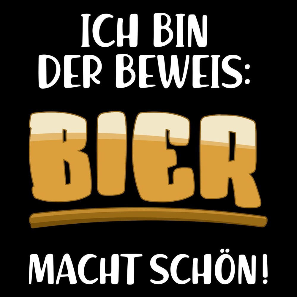 Funshirt weiß oder schwarz, als Tanktop oder Shirt Bier macht schön!