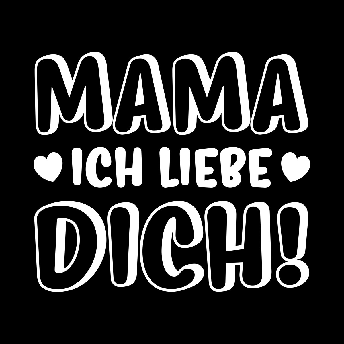 Babybody Modell Mama Ich Liebe Dich