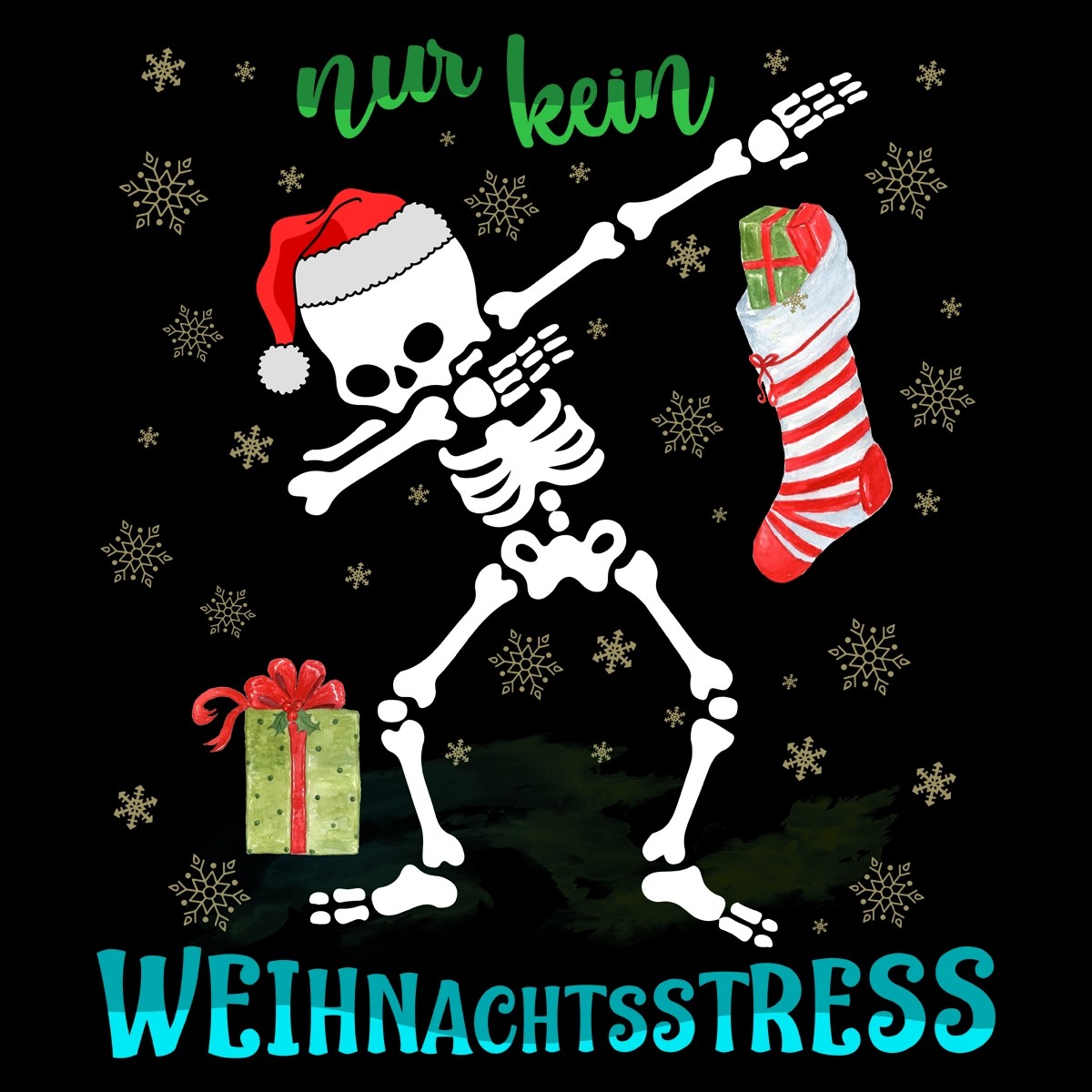 Funshirt Weiss Oder Schwarz Als Tanktop Oder Shirt Nur Kein Weihnachtsstress