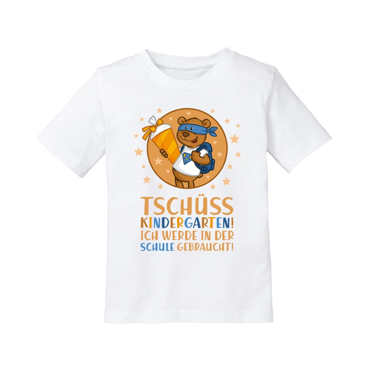 Kinder T Shirt Modell Tschuss Kindergarten Teddy Geschenk Einschulung Ebay