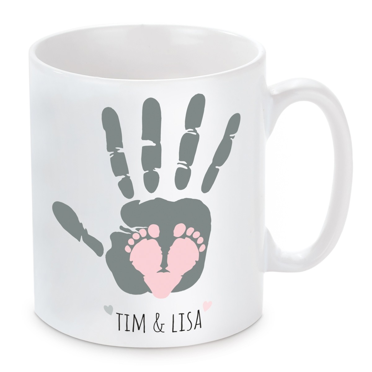 Für Mama oder Papa/" Herzbotschaft® Tasse /"Superkräfte