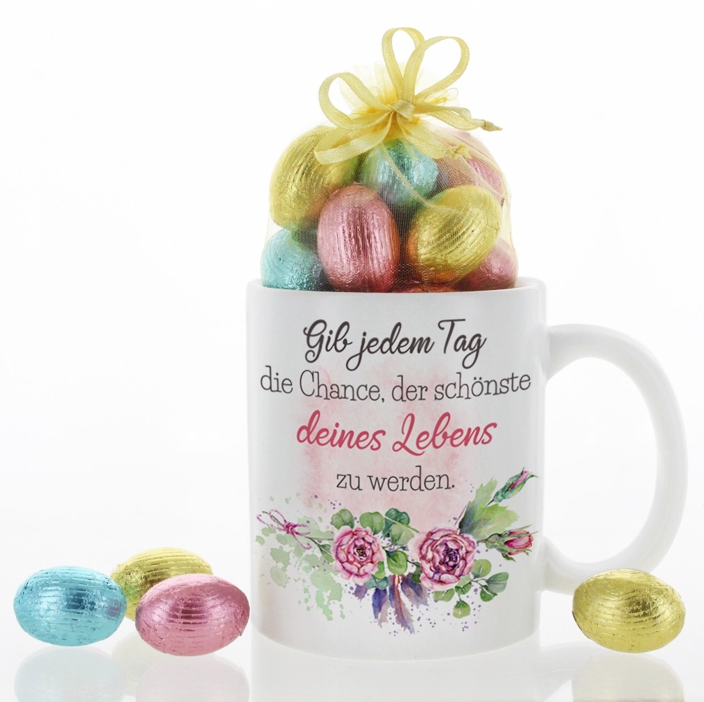 Adesivo Murale Con Citazione ‘Gib Jedem Tag Die Chance’ – Scritta Motivazionale Nera 80x27 Cm – Decorazione Da Parete Rimovibile