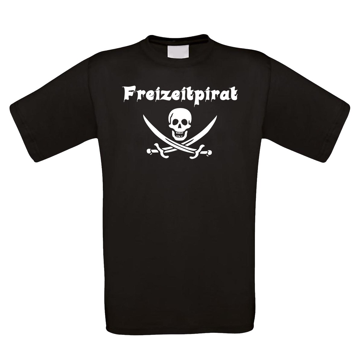 Funshirt weiß oder schwarz - Freizeitpirat