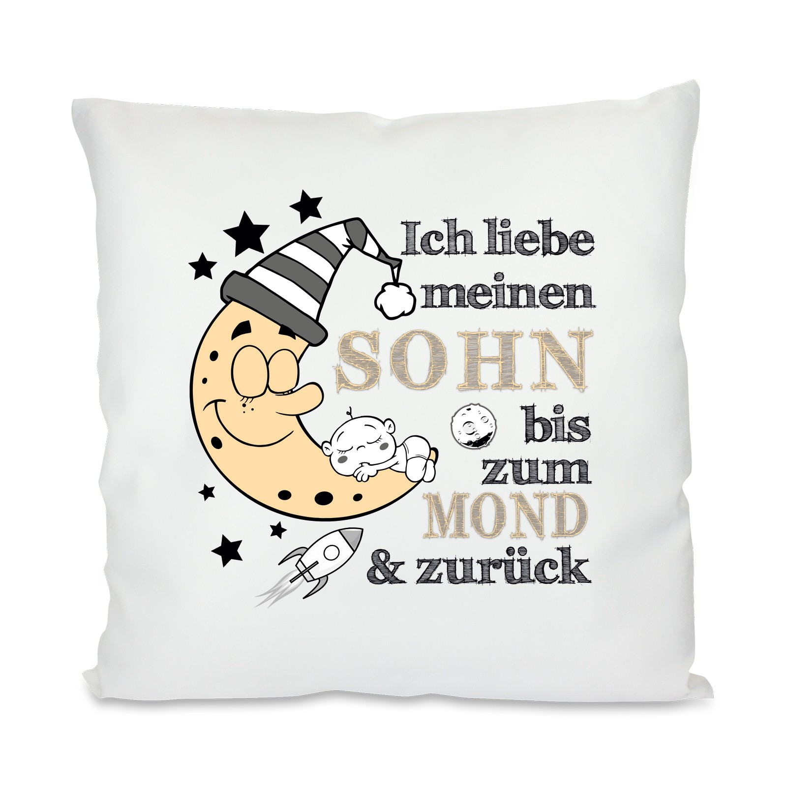 Kissen mit Motiv - Modell: Ich liebe meinen Sohn