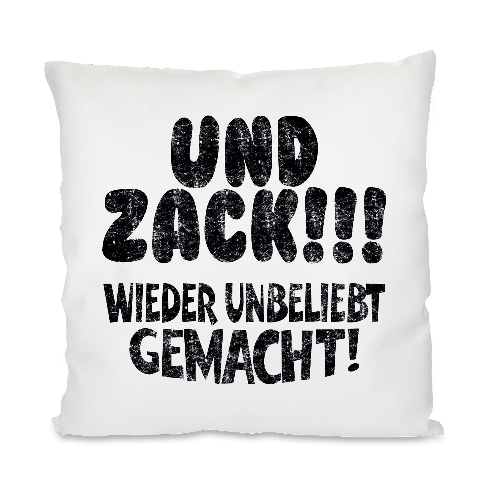 Kissen mit Motiv Modell: Und Zack