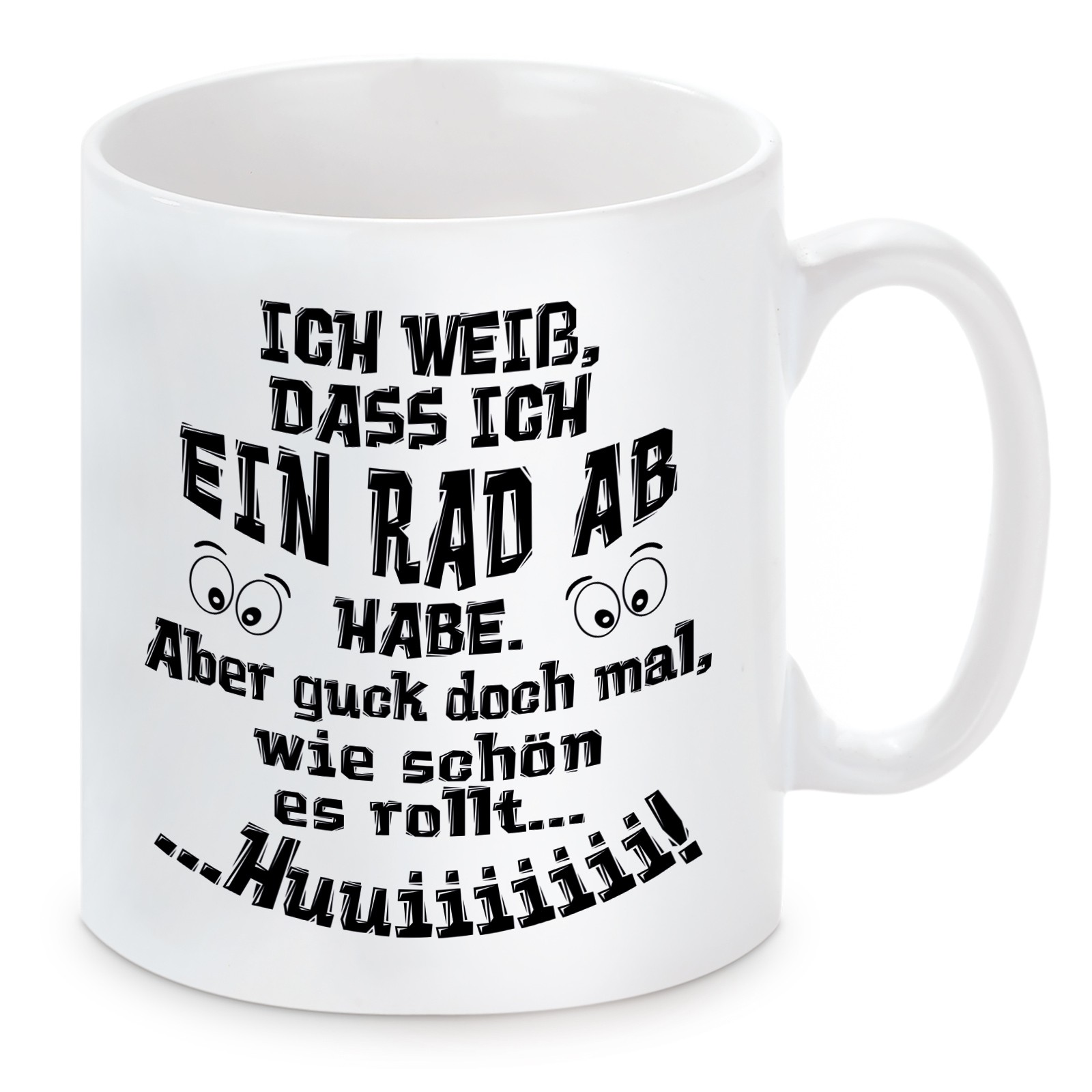 Tasse Modell: Ein Rad ab