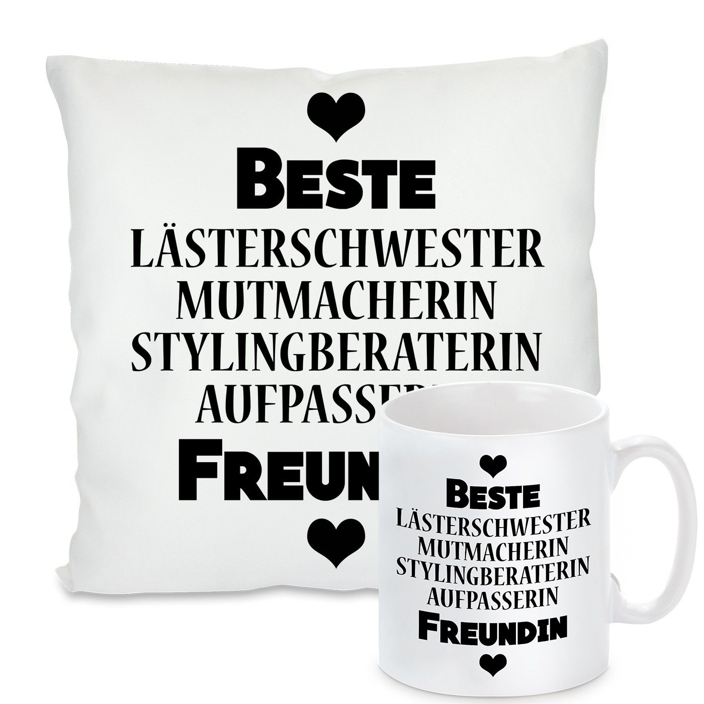 Kissen oder Tasse: Beste Freundin 