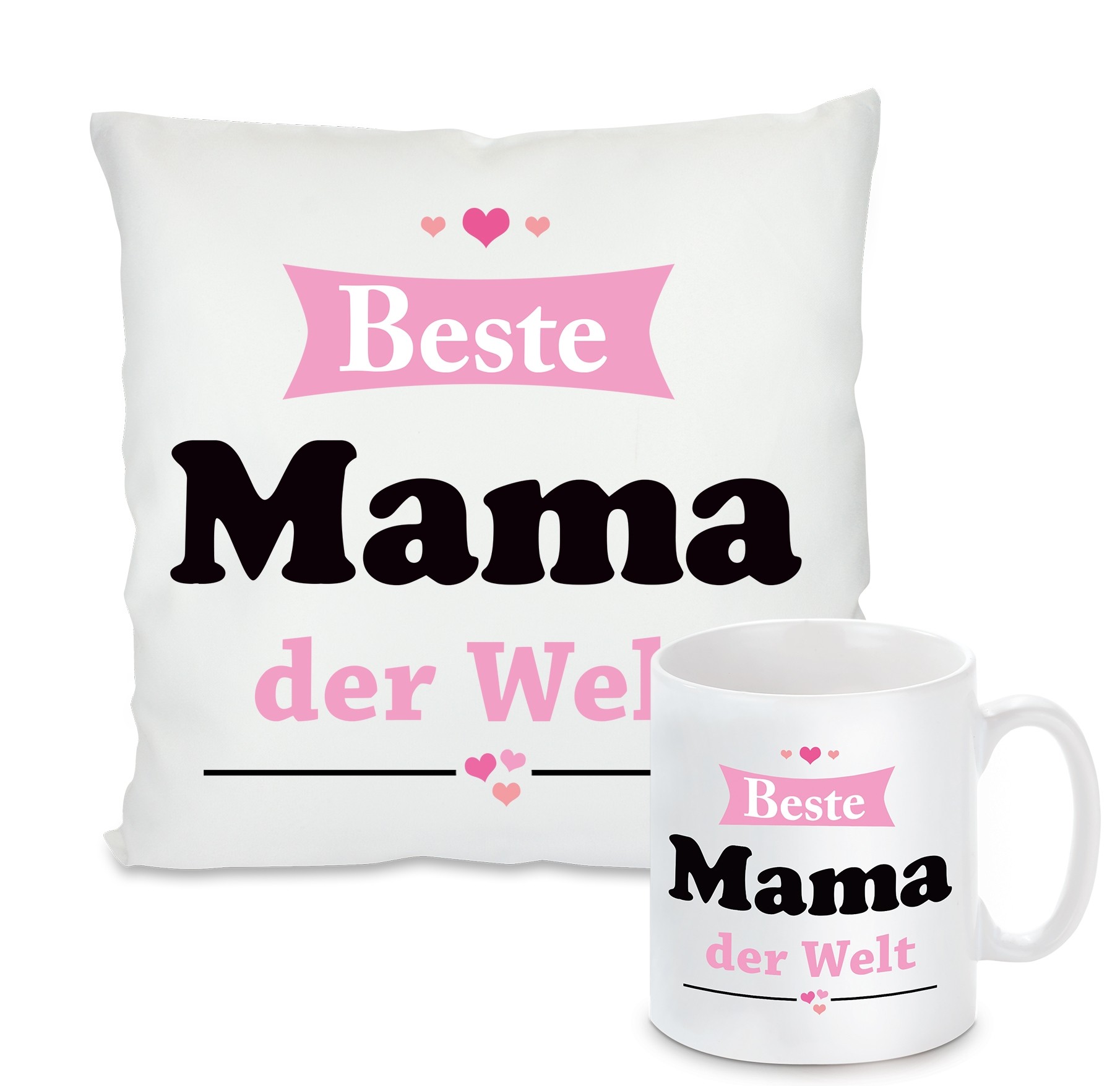 Kissen oder Tasse: Beste Mama der Welt 
