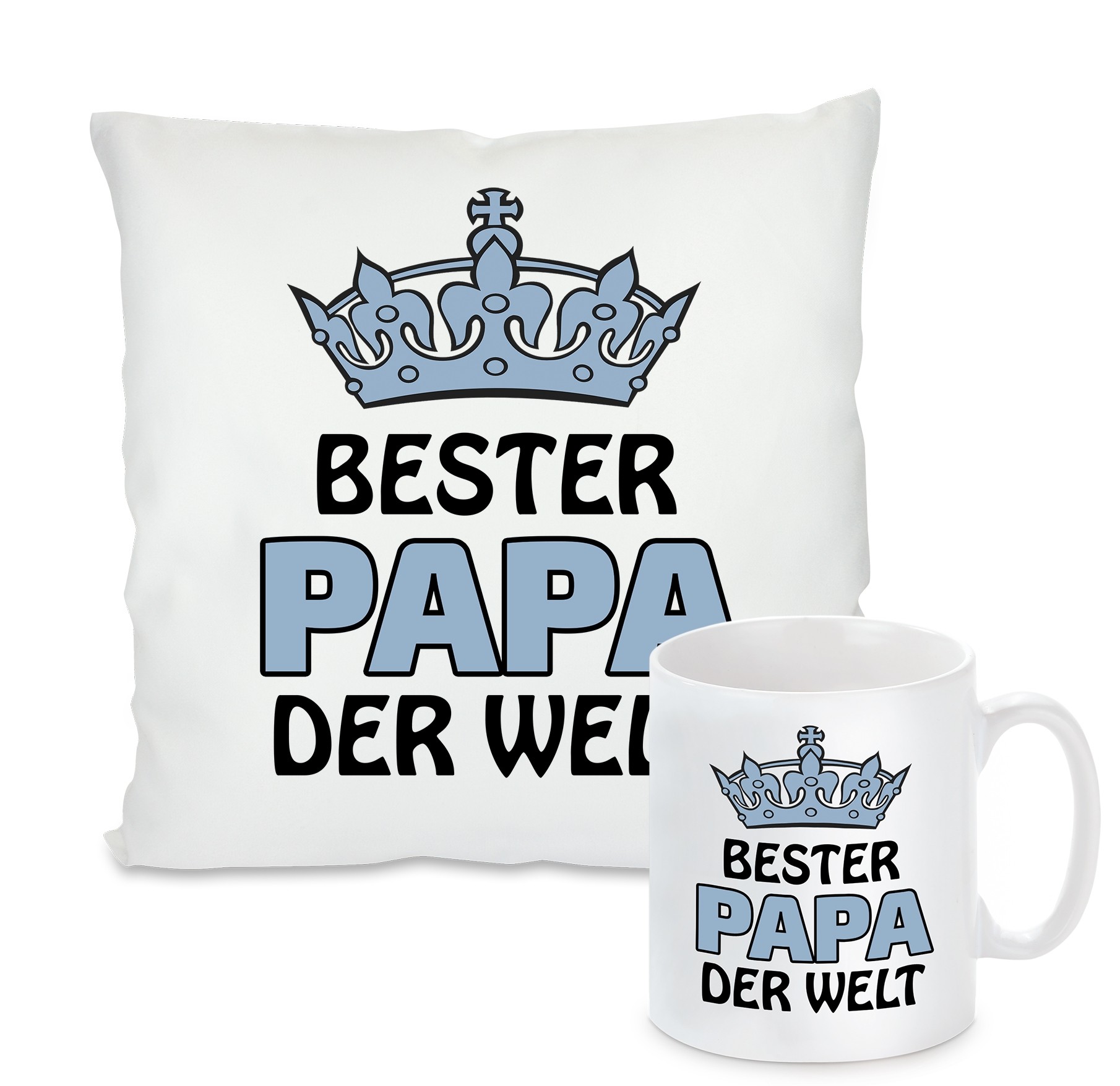 Kissen oder Tasse: BESTER PAPA DER WELT