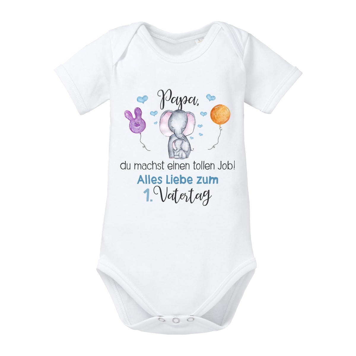 Vatertag Du Machst Einen Tollen Job Papa Baby Bio-Langarm-Body