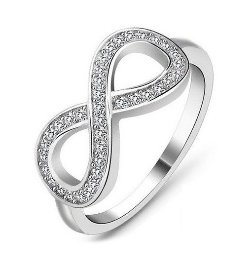 925 Silber Ring, Unendlichkeit, Damenring, Verlobungsring