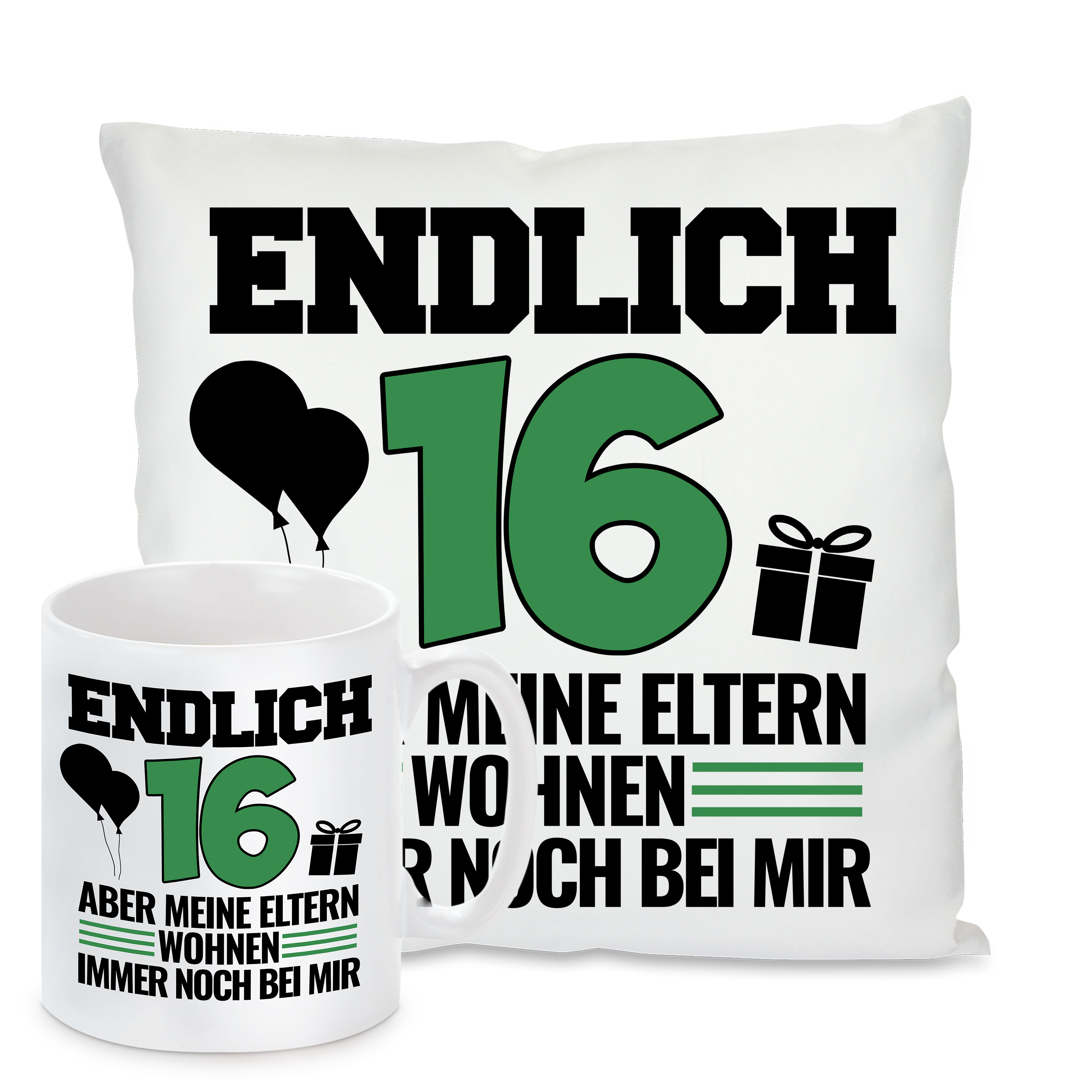 Kissen oder Tasse: Endlich 16