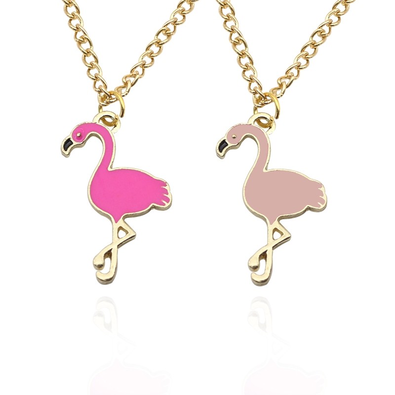 Halskette mit Flamingo Anhänger