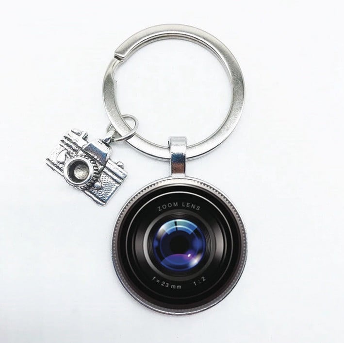 Schlüsselanhänger Linse und Kamera / Fotograf