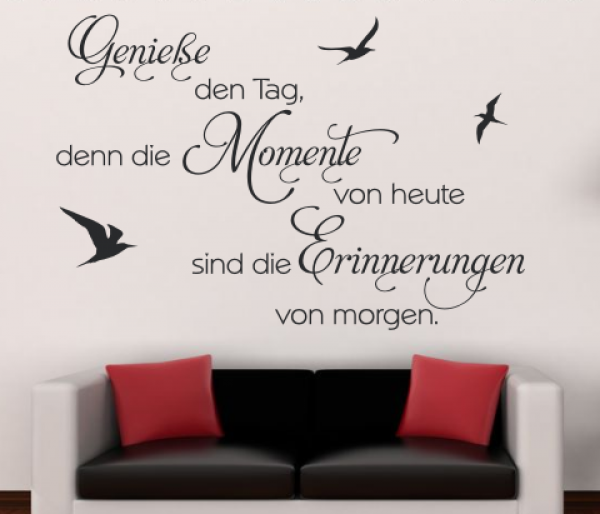 Wandtattoo Spruch