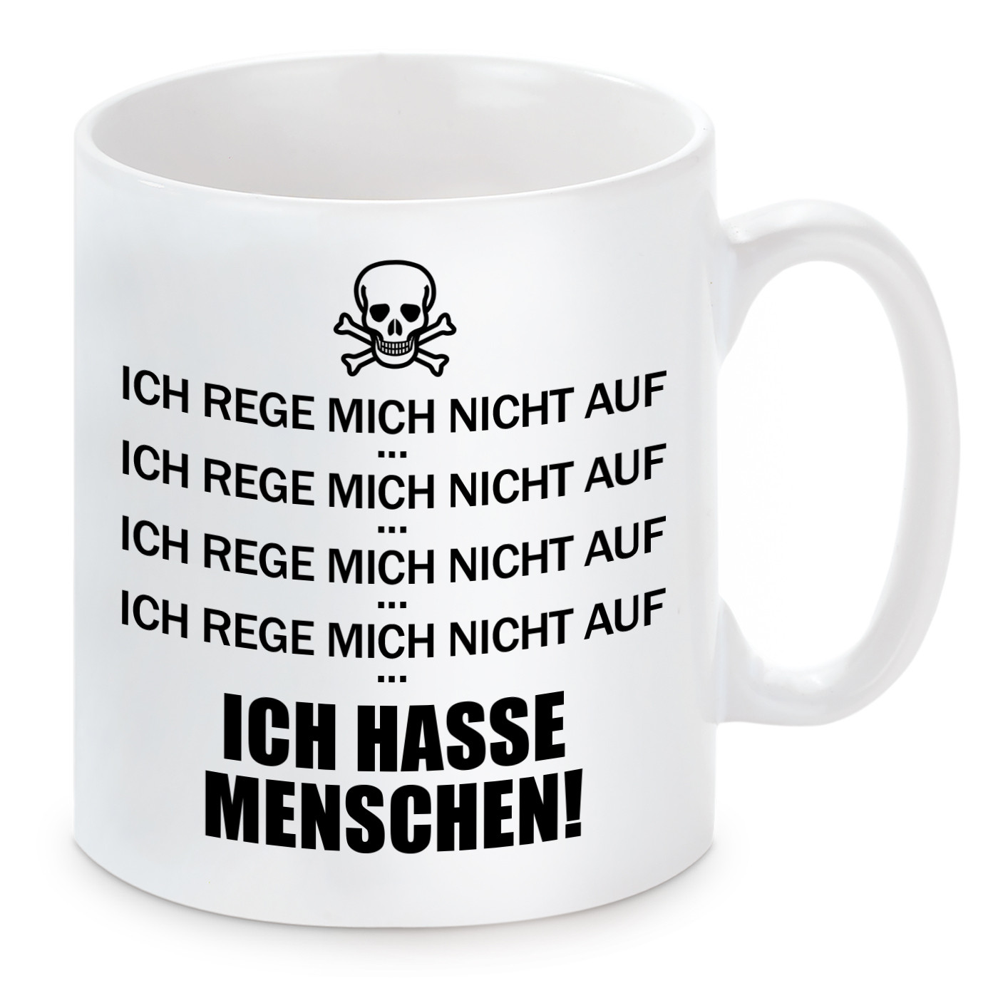 Tasse mit Motiv - Ich hasse Menschen