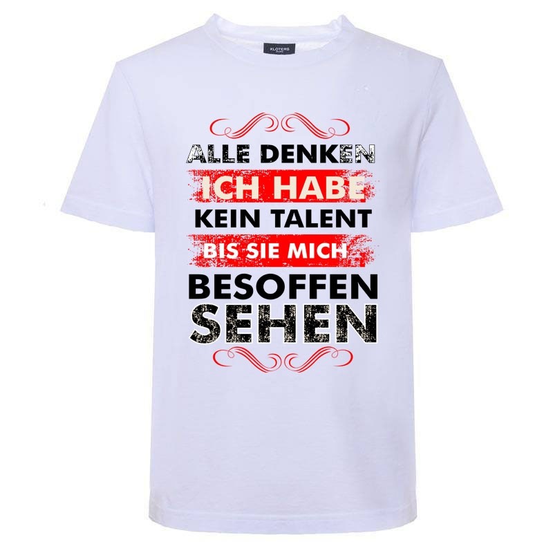 Funshirt oder Tanktop: Kein Talent