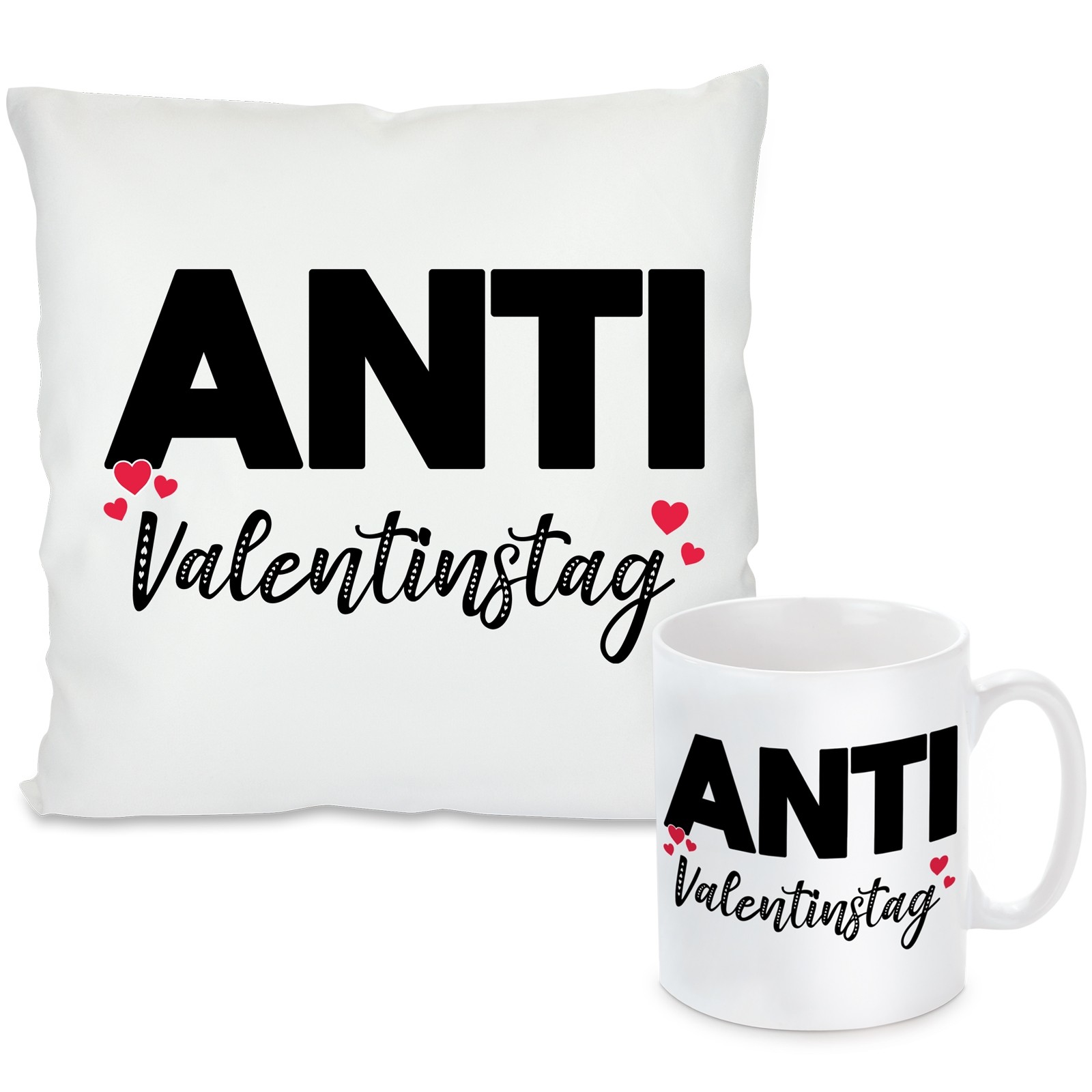 Kissen oder Tasse: Anti-Valentinstag