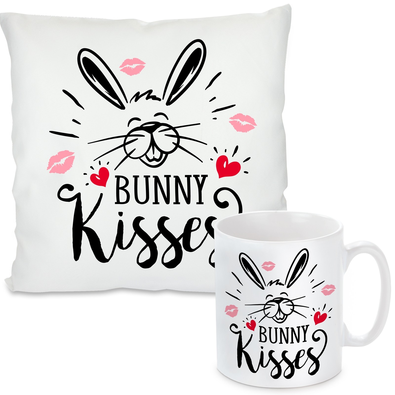 Kissen oder Tasse: Bunny kisses
