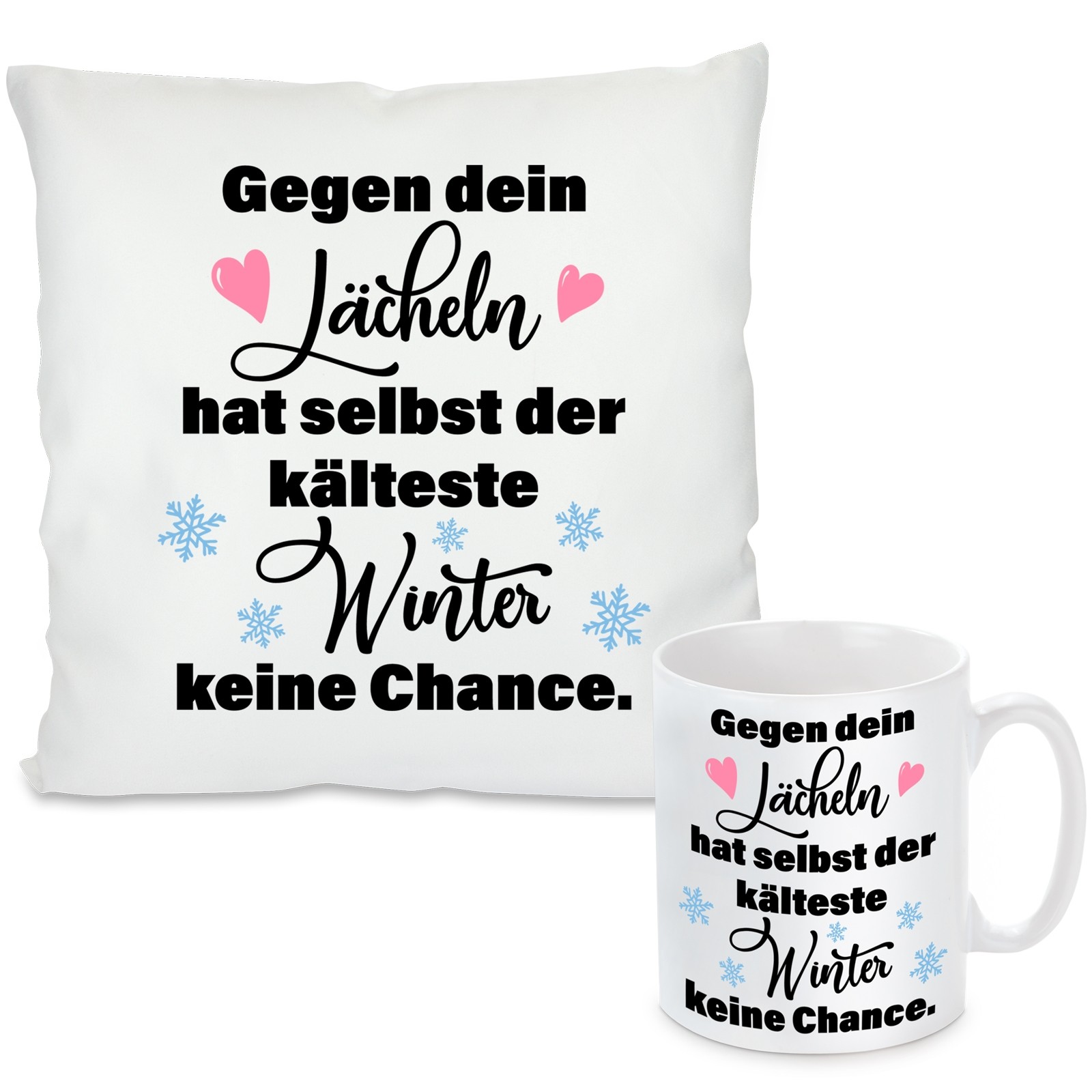 Kissen oder Tasse mit Motiv - Der kälteste Winter