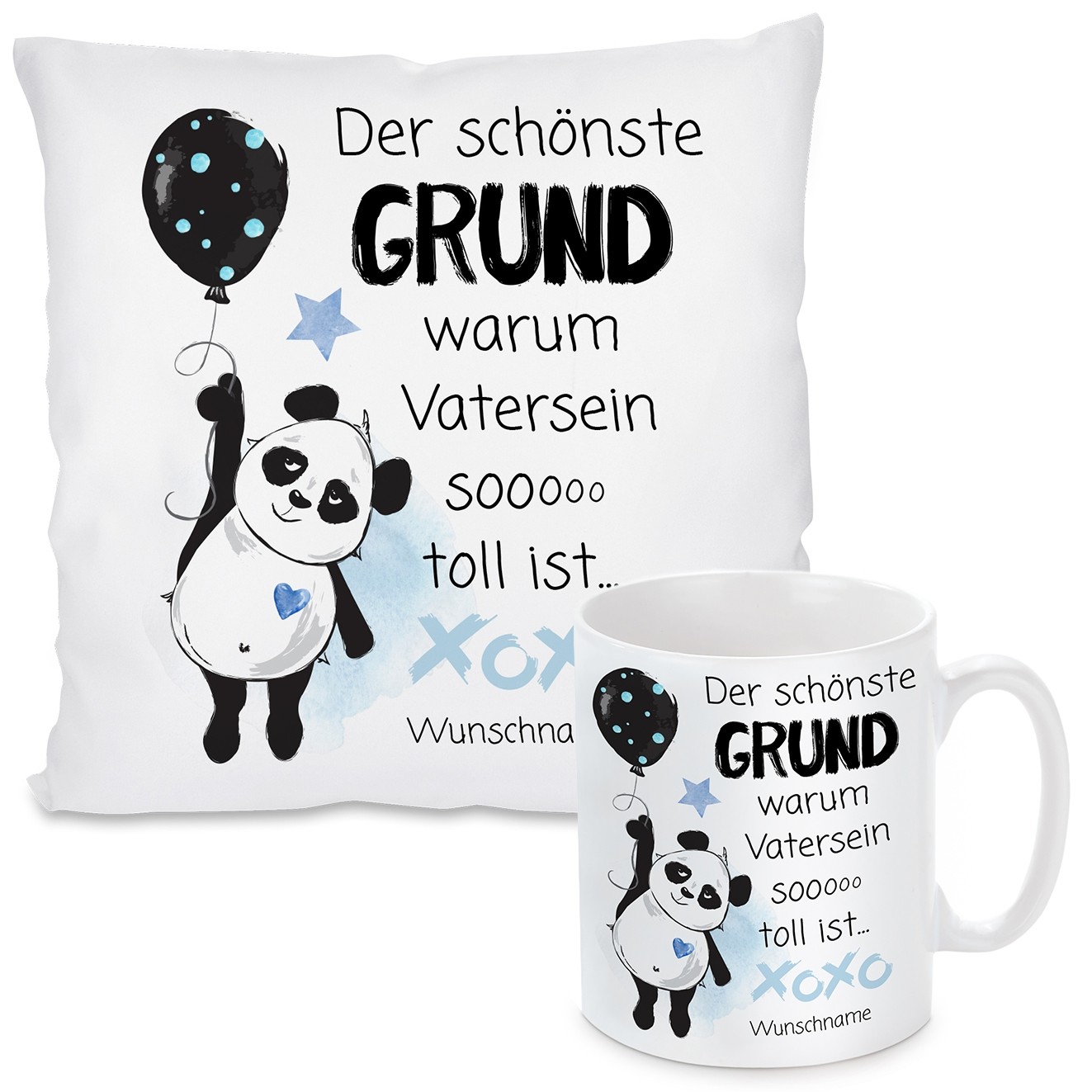 Kissen oder Tasse: Der schönste Grund warum Vatersein so toll ist... (personalisierbar)