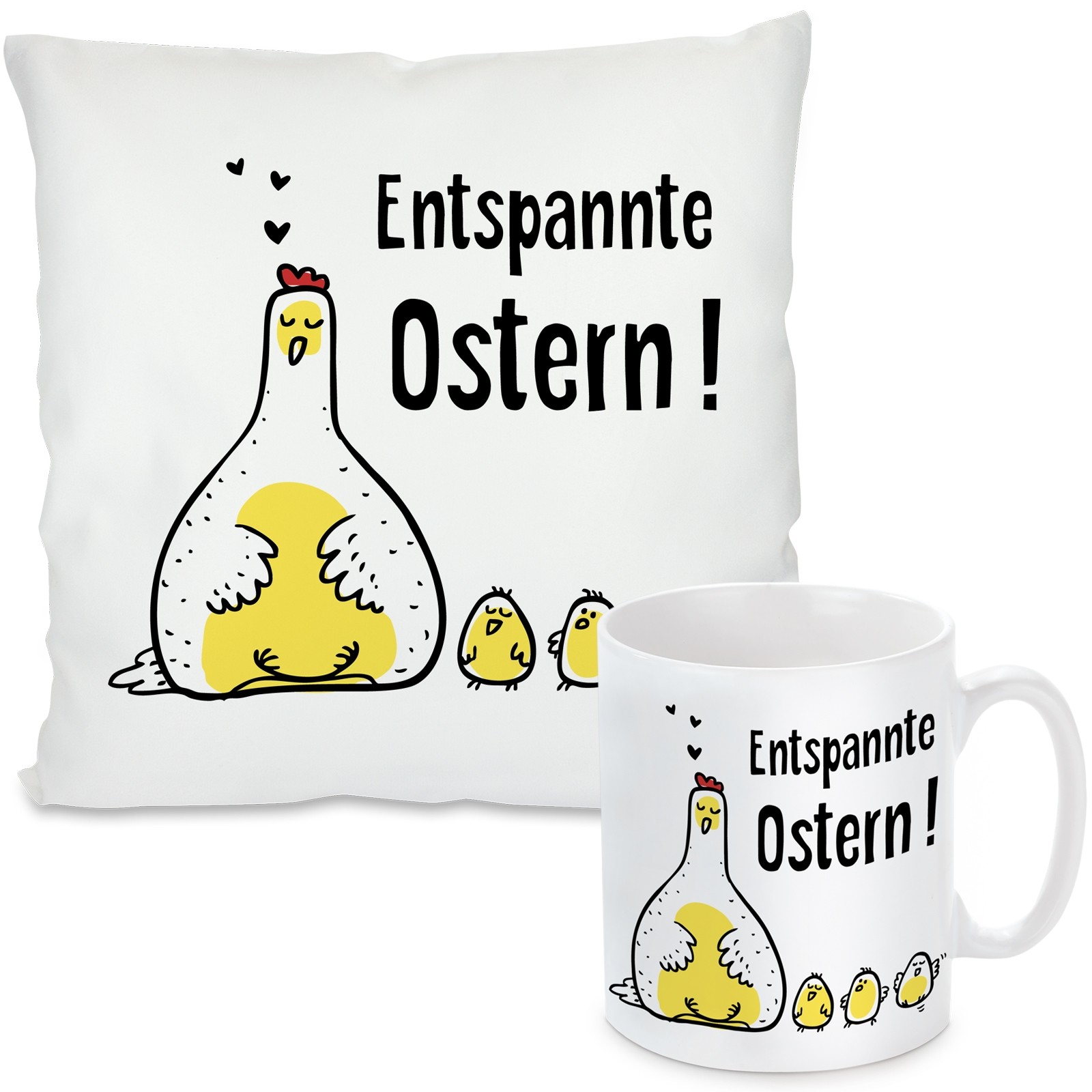 Kissen oder Tasse: Entspannte Ostern