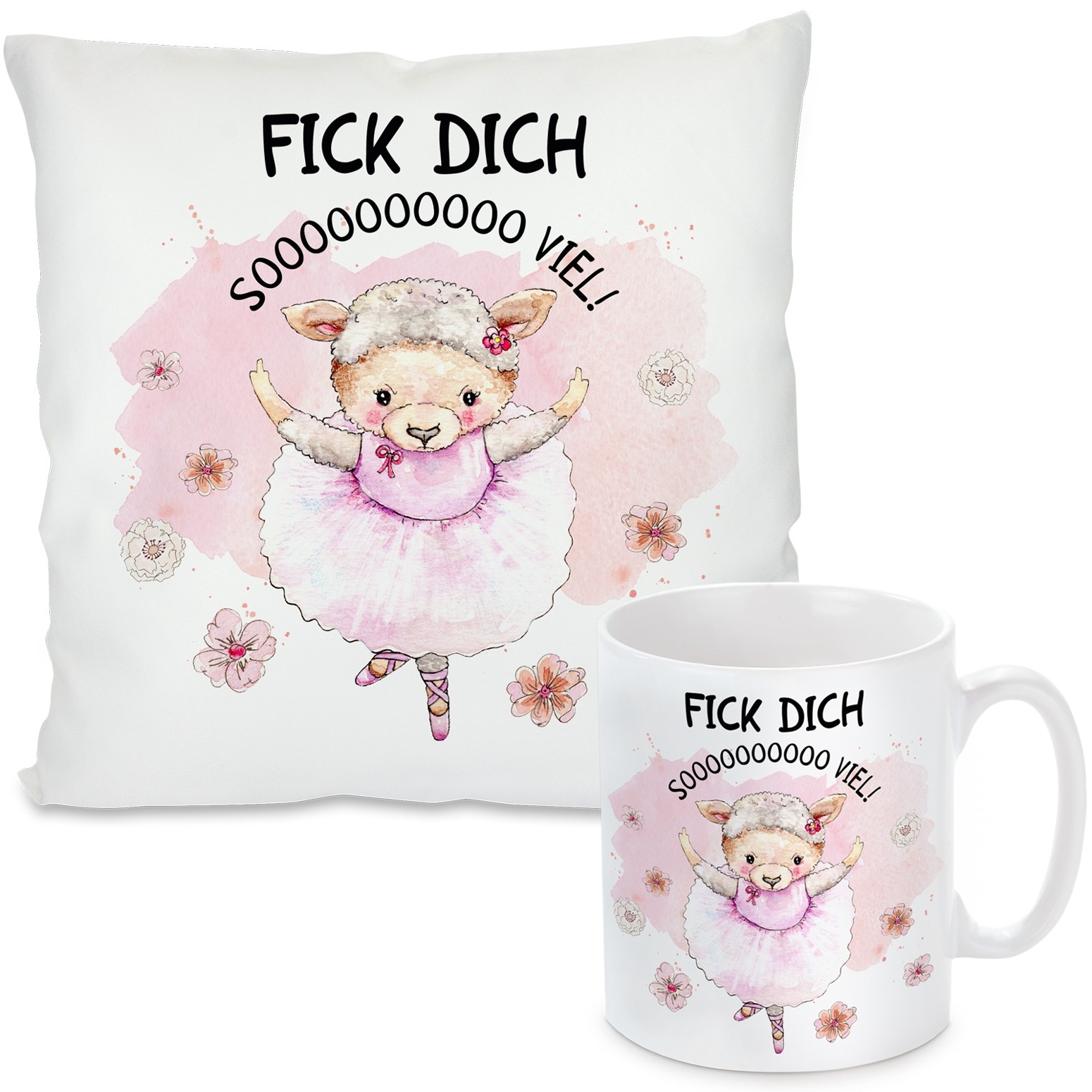 Kissen oder Tasse: Fick Dich