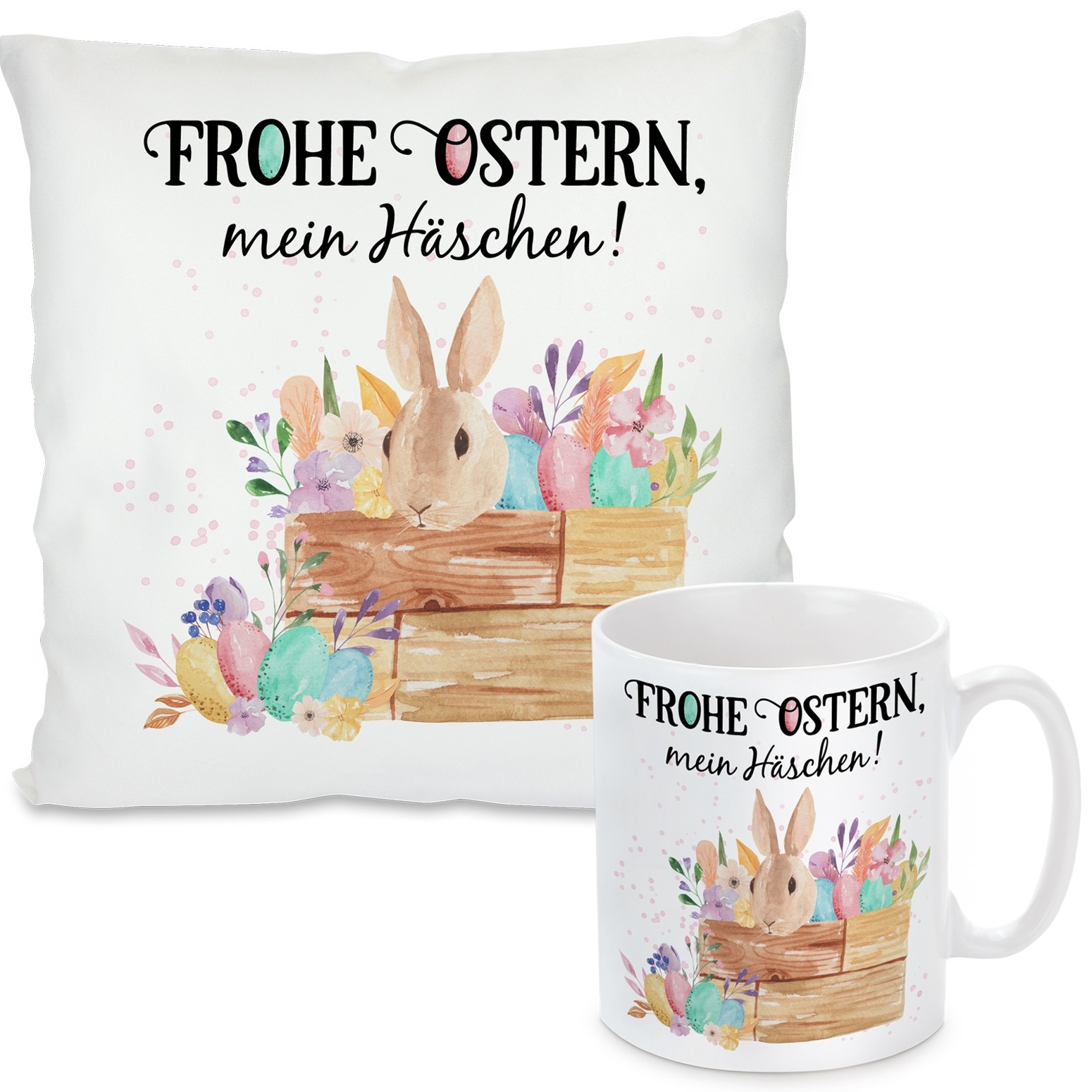 Kissen oder Tasse: Frohe Ostern, mein Häschen!