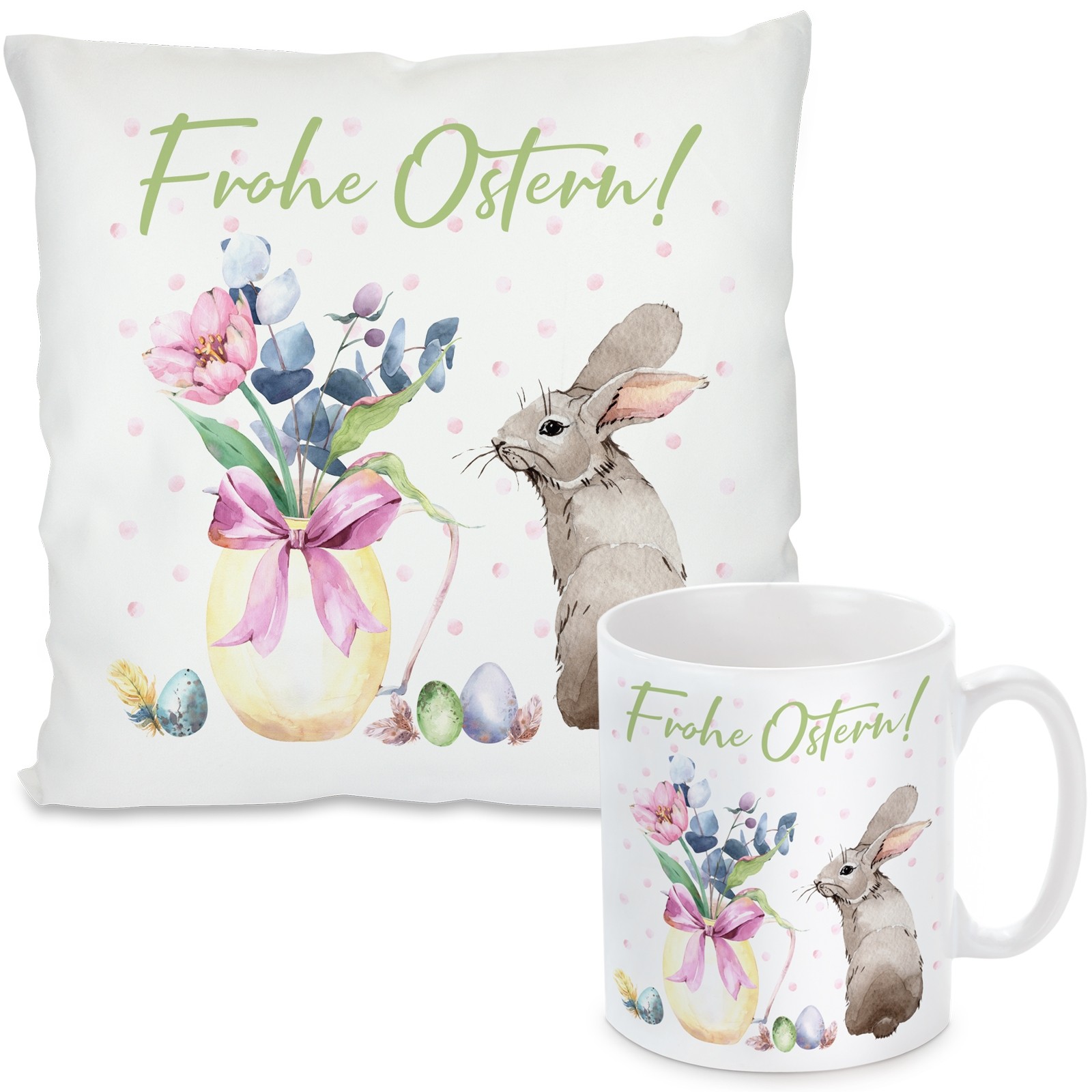 Kissen oder Tasse: Frohe Ostern