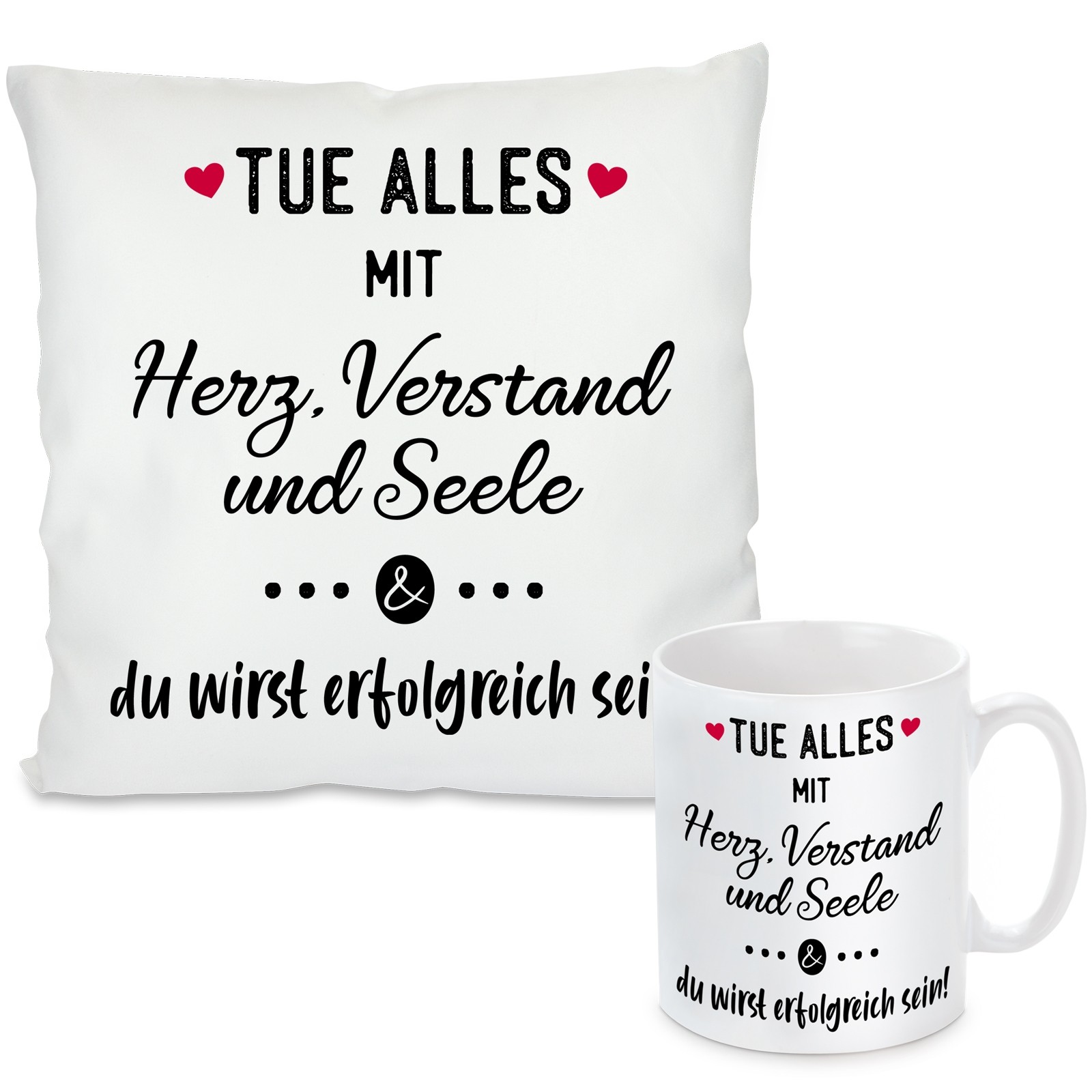 Kissen oder Tasse: Herz, Verstand & Seele