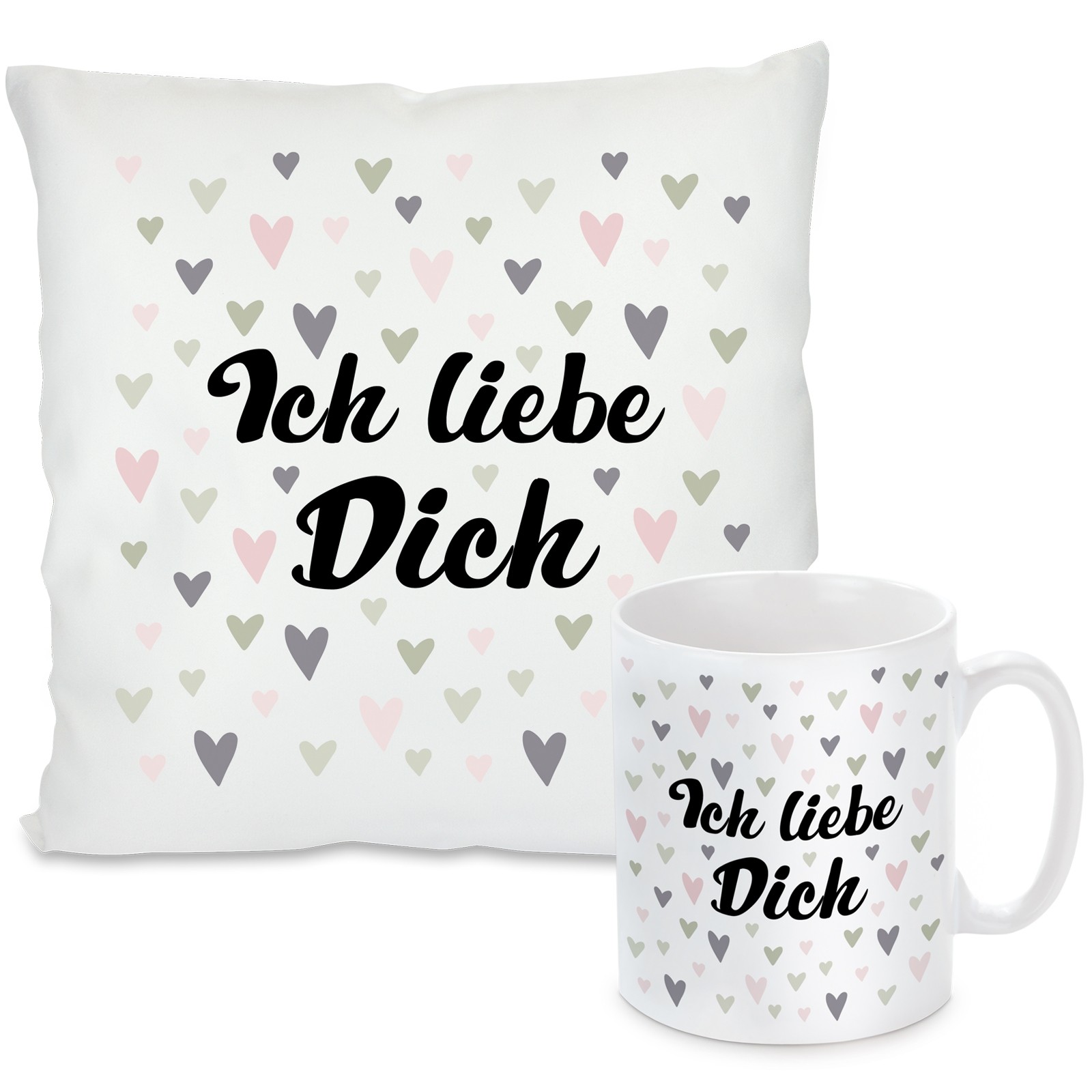 Kissen oder Tasse: Ich liebe Dich