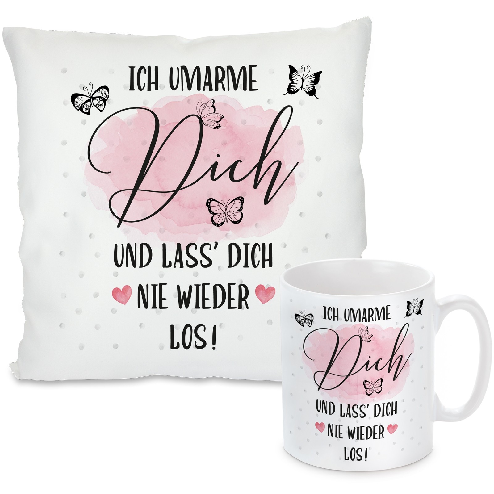 Kissen oder Tasse: Ich umarme dich...