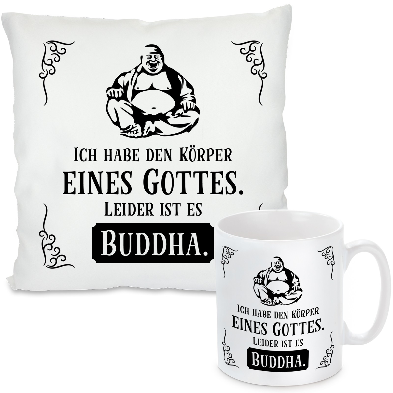 Kissen oder Tasse: Körper eines Gottes