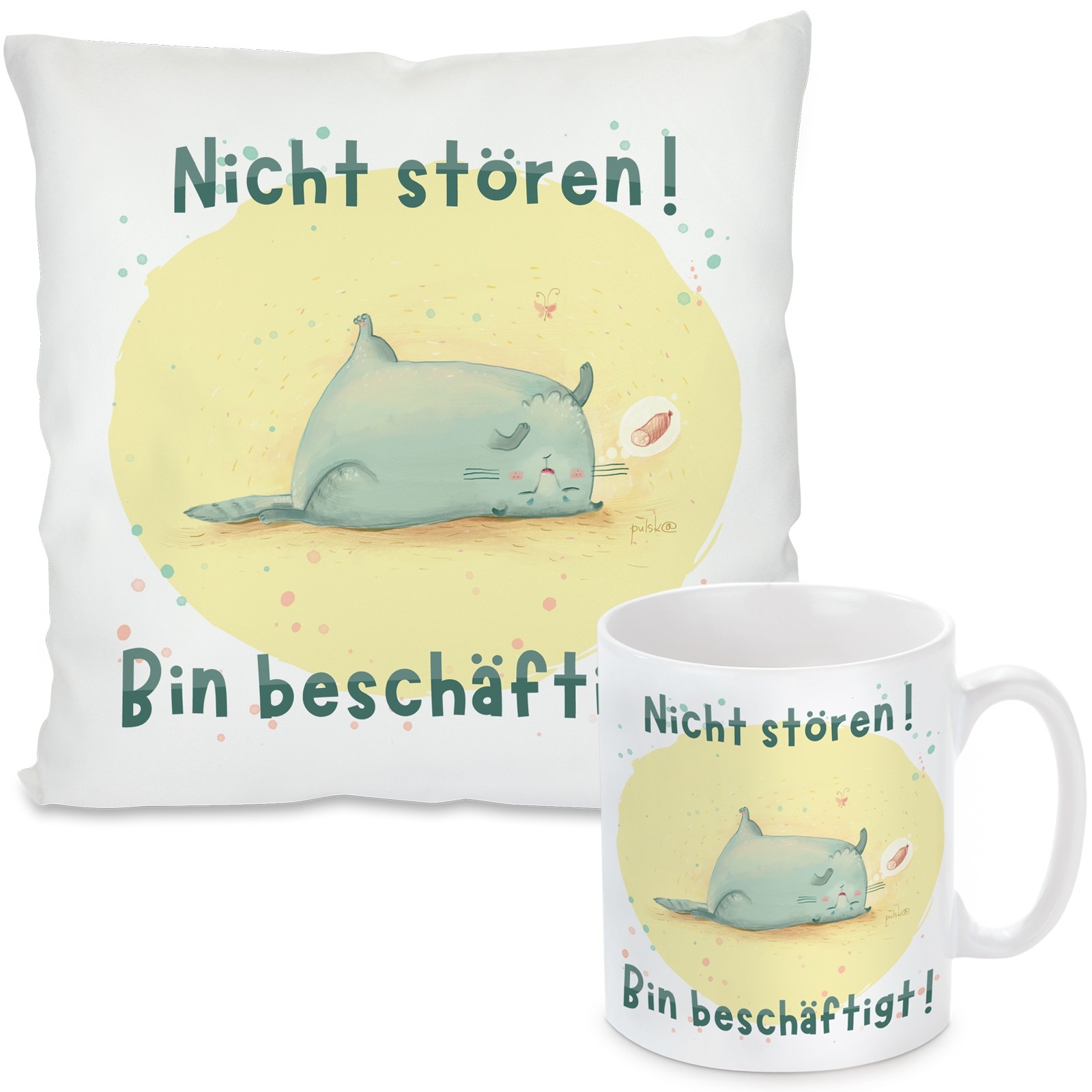 Kissen oder Tasse: Nicht stören!