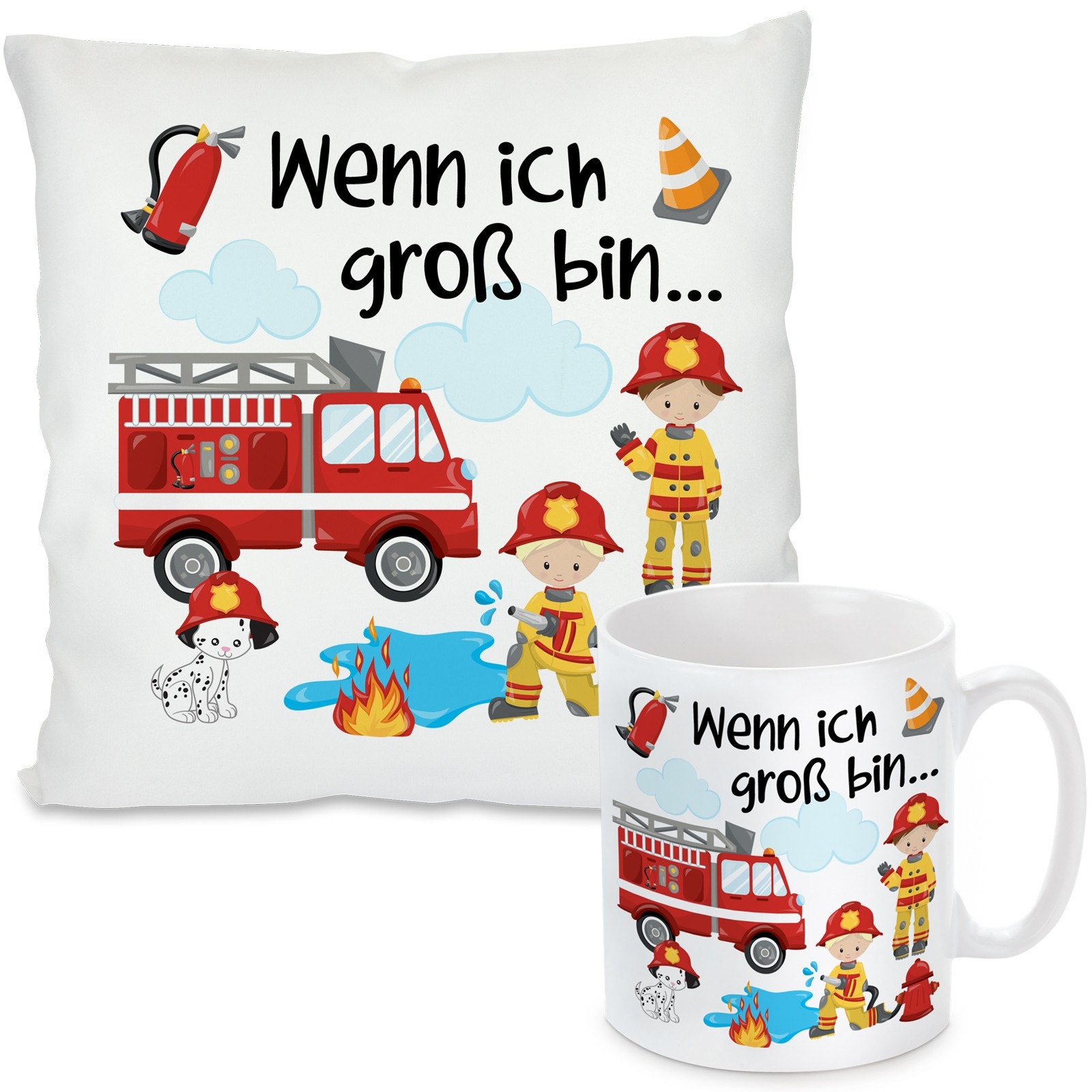 Kissen oder Tasse: Wenn ich groß bin (Jungs)