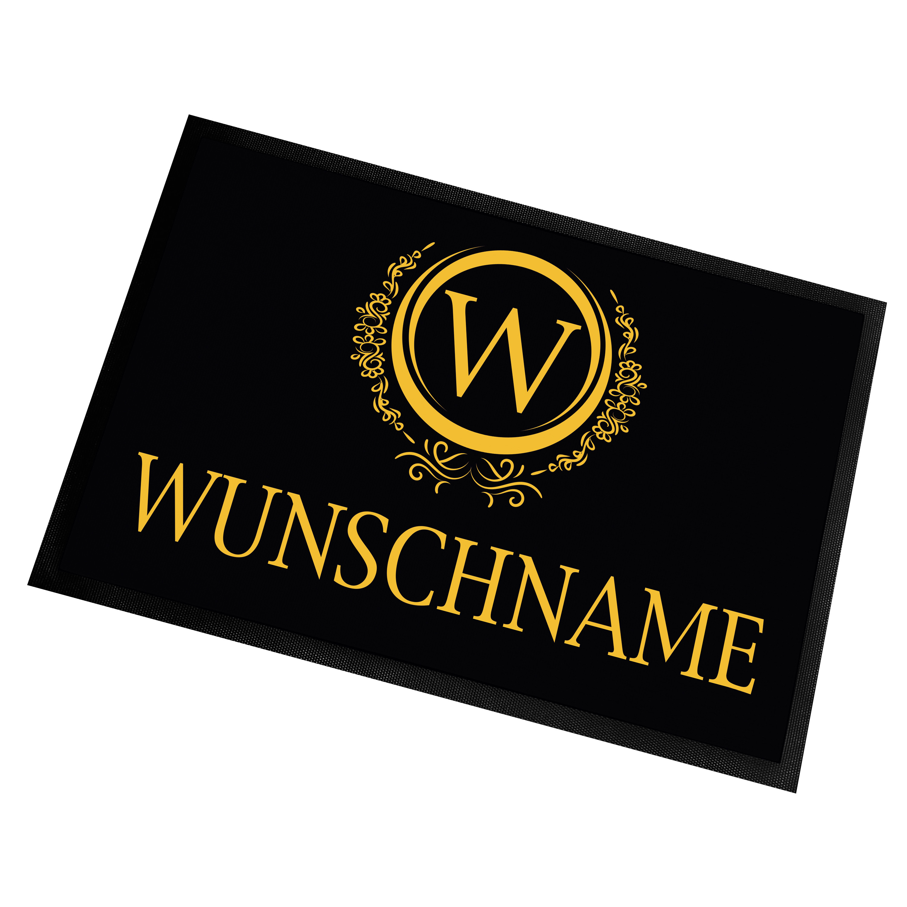 personalisierte Fußmatte | Türmatte mit Wunschname | 60x40cm | Familienname | für innen und außen | Vorleger für die Haustür / Flur | Geschenk zur ersten Wohnung | Einweihung | Made in Germany