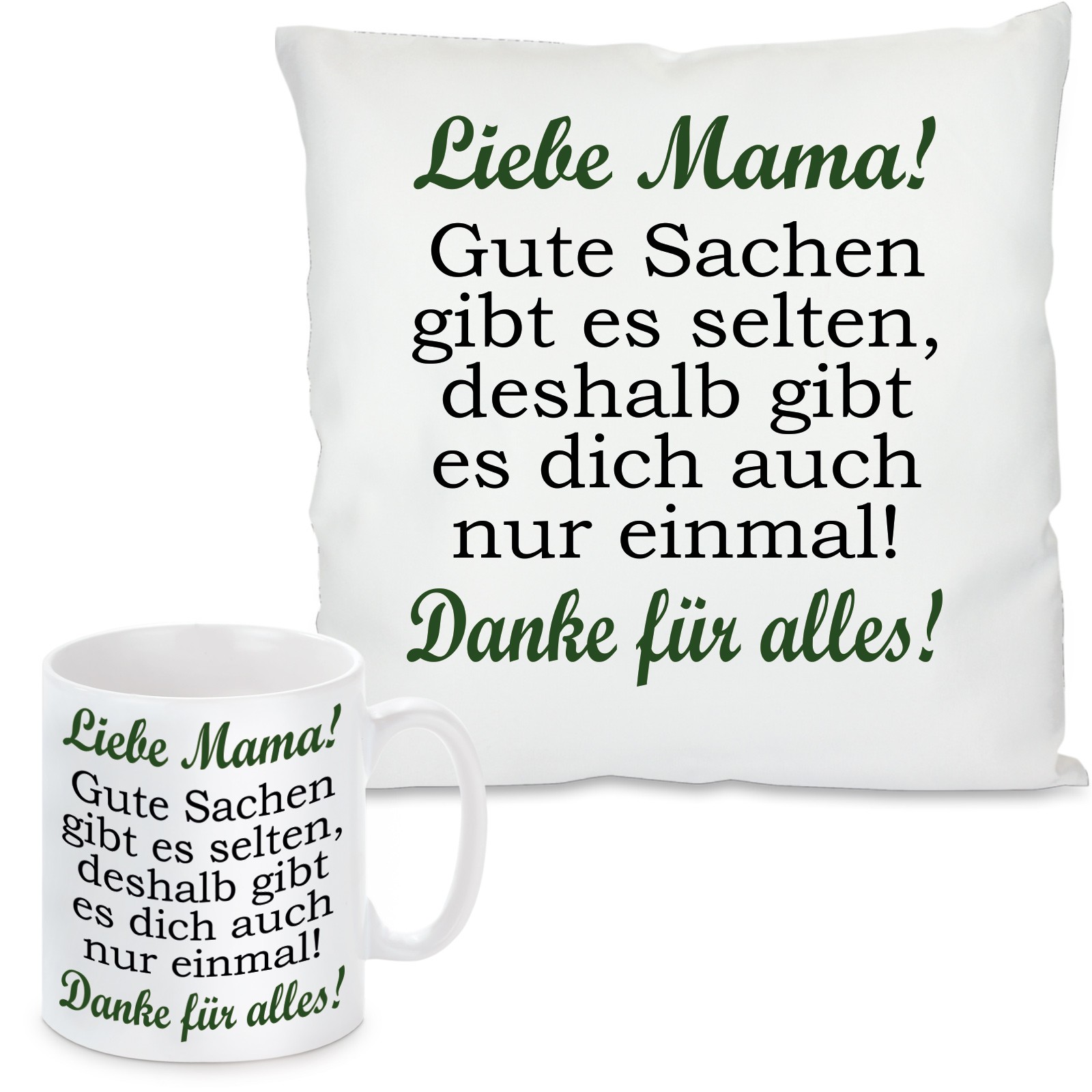 1 Kissen 1 Tasse - Liebe Mama