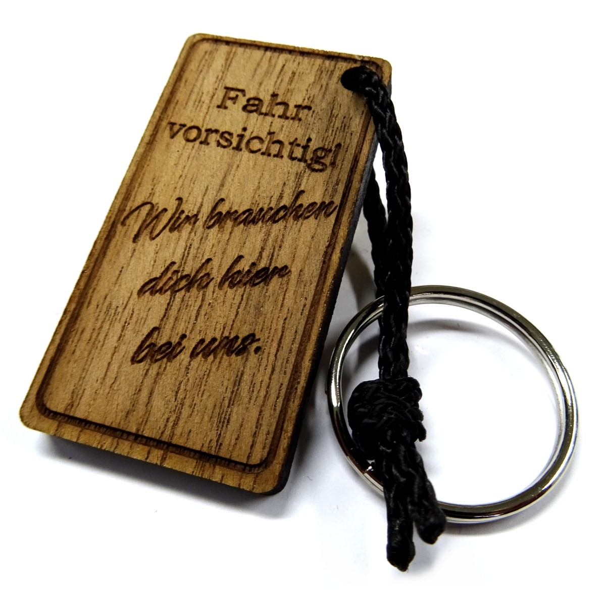 Schlüsselanhänger aus Holz Modell: Fahr Ich/Wir brauchen dich.. (verschiedene Varianten