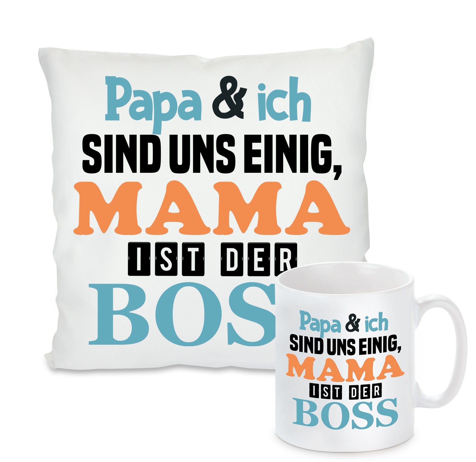 Kissen oder Tasse: Mama ist der Boss