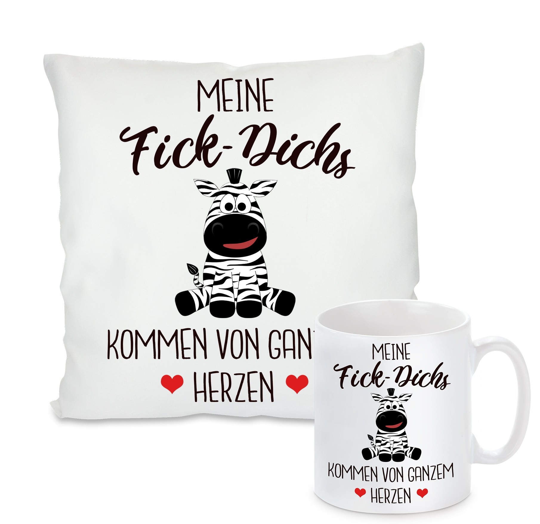 Kissen oder Tasse: Meine "Fick-Dichs" kommen vom Herzen