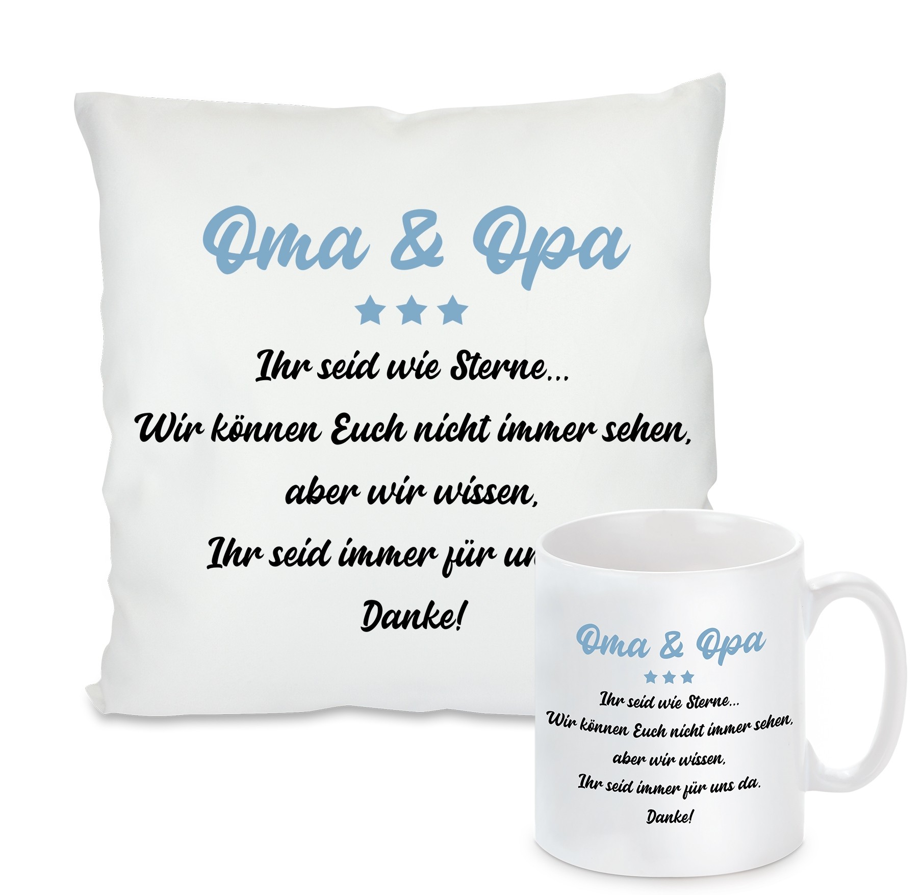 Kissen oder Tasse: Oma & Opa