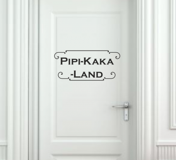 Wandtattoo "Pipi-Kaka-Land"