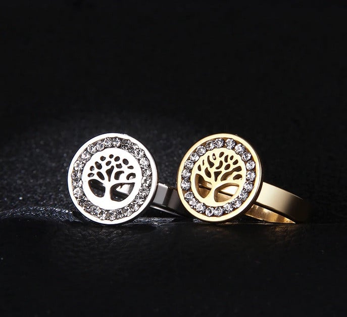  Damenring  Ring mit Lebensbaum