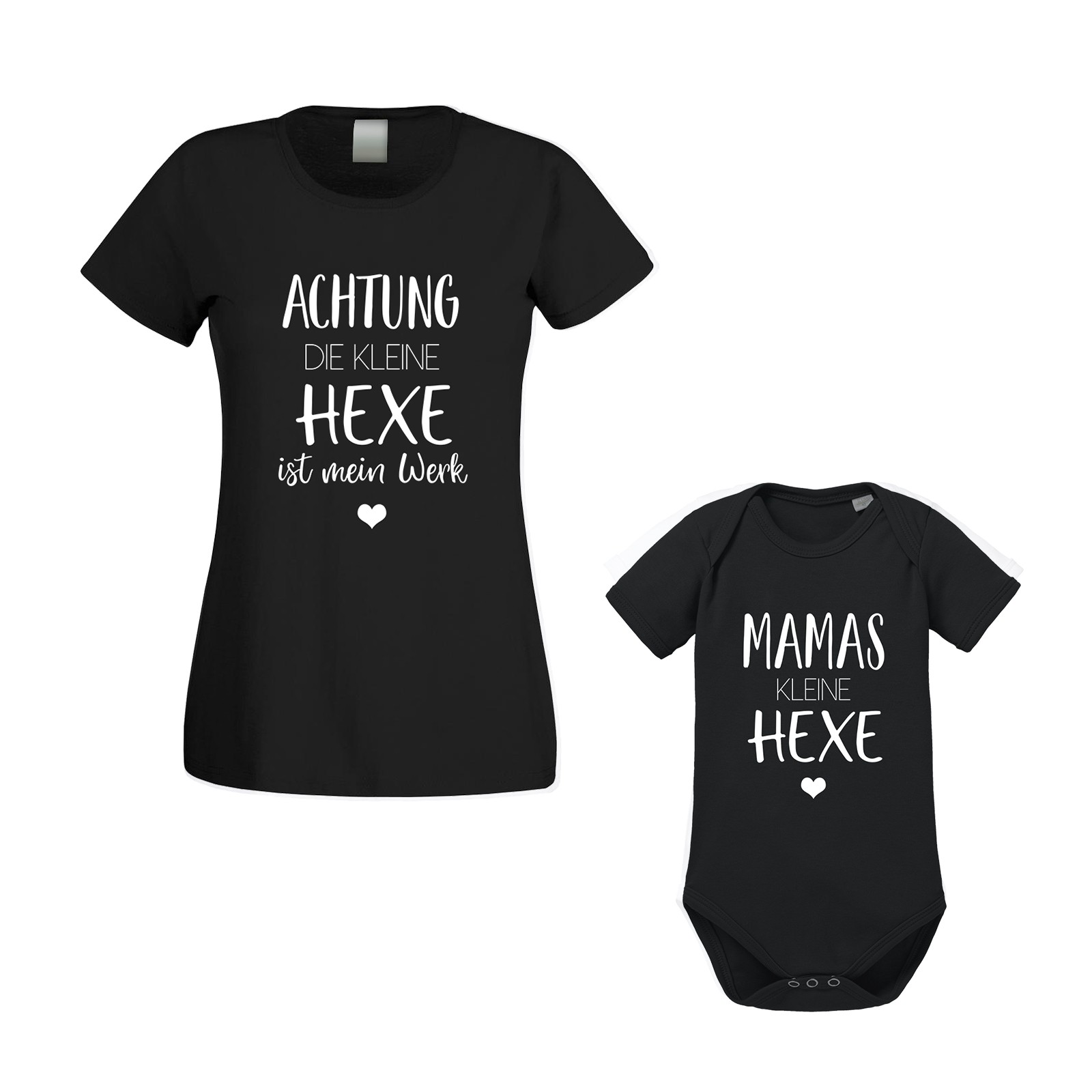 2er Set Familienshirts - Mamas/Papas kleine Hexe