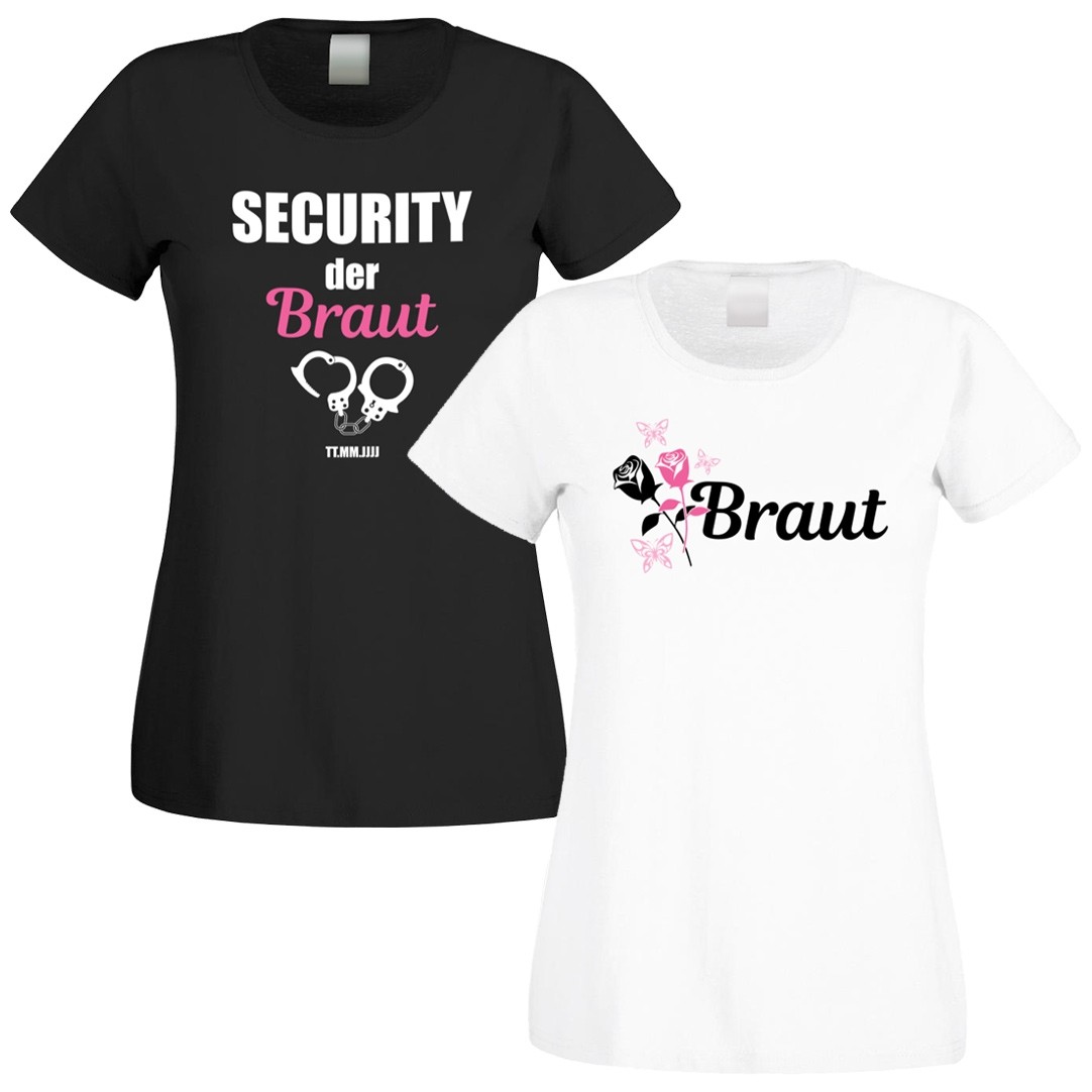 Shirts zum Junggesellinnenabschied - Braut Security - individualisierbar