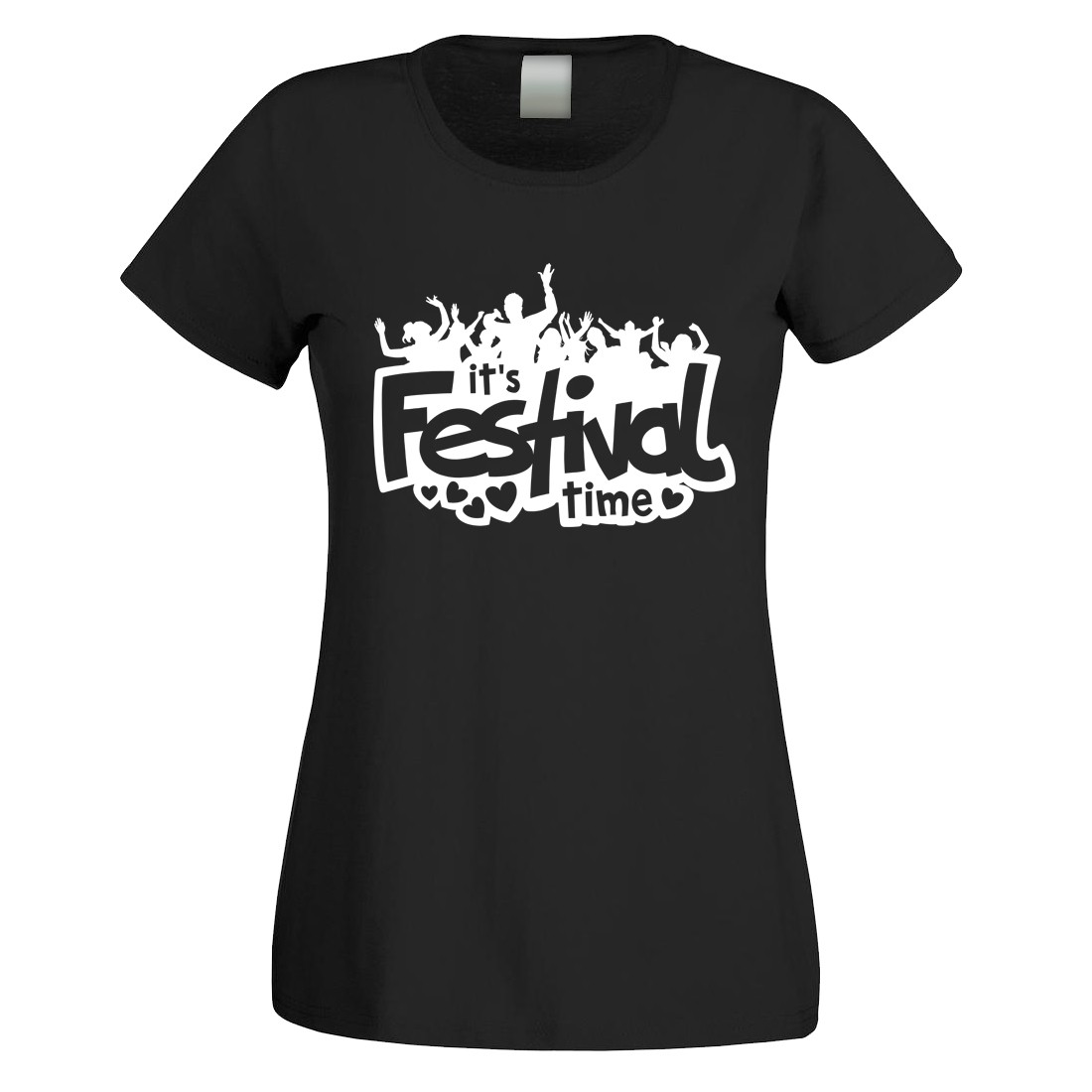 Funshirt weiß oder schwarz - als Tanktop, oder Shirt - it's Festival time
